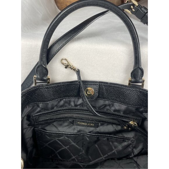Michael Kors Bedford Legacy Large Black Leather Tote 30F9G06T3L Retails $425 - Picture 15 of 16